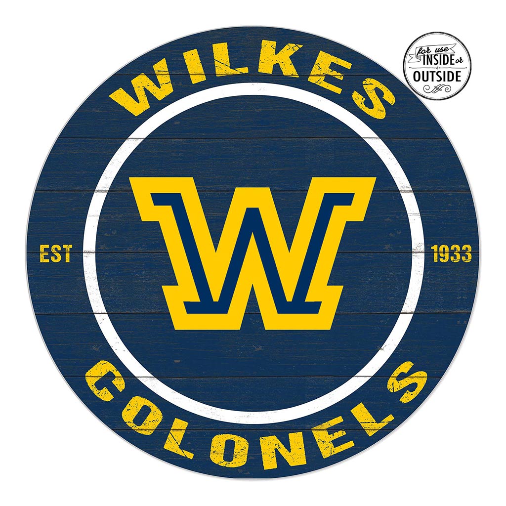 20x20 Indoor Outdoor Colored Circle Wilkes University Colonels