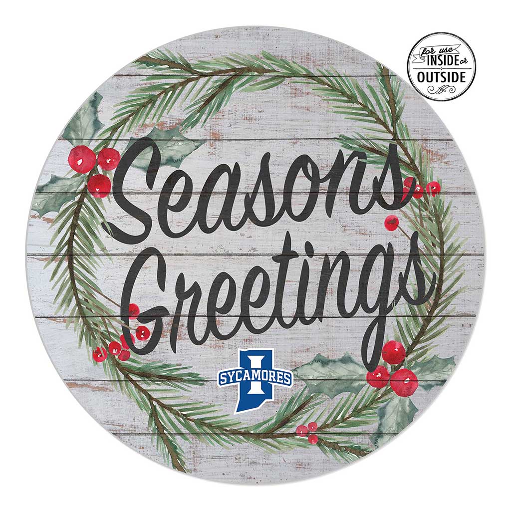 20x20 Indoor Outdoor Seasons Greetings Sign Indiana State Sycamores
