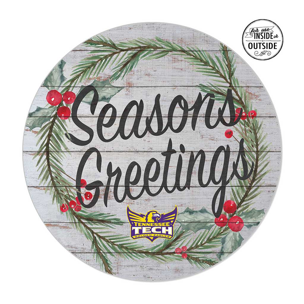 20x20 Indoor Outdoor Seasons Greetings Sign Tennessee Tech Golden Eagles