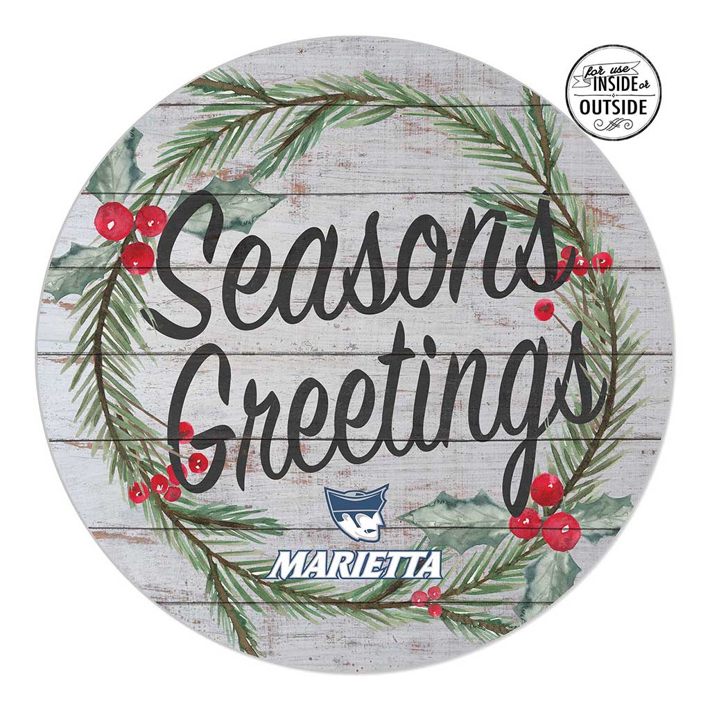 20x20 Indoor Outdoor Seasons Greetings Sign Marietta College Pioneers