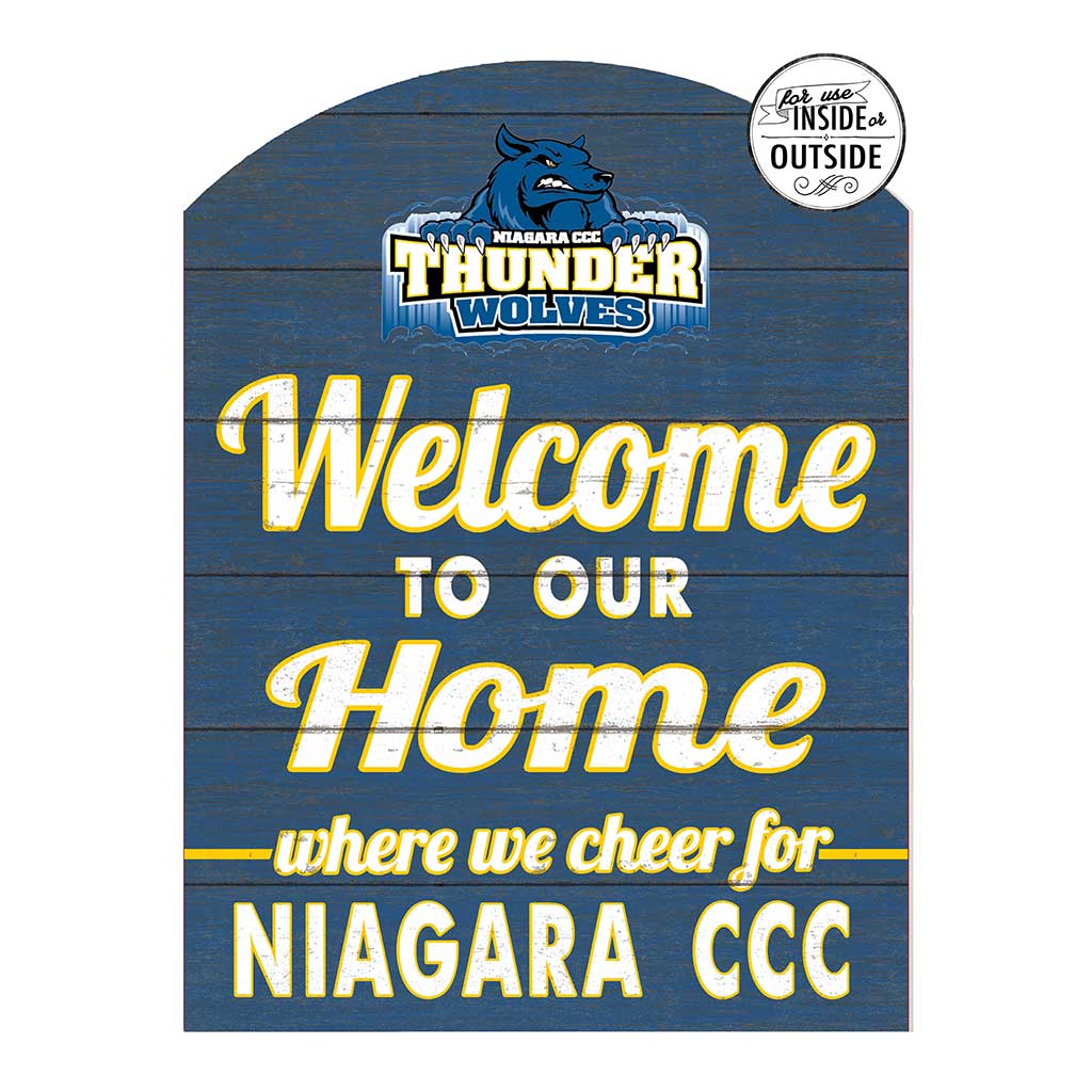 16x22 Indoor Outdoor Marquee Sign Niagara County Community College Thunder Wolves