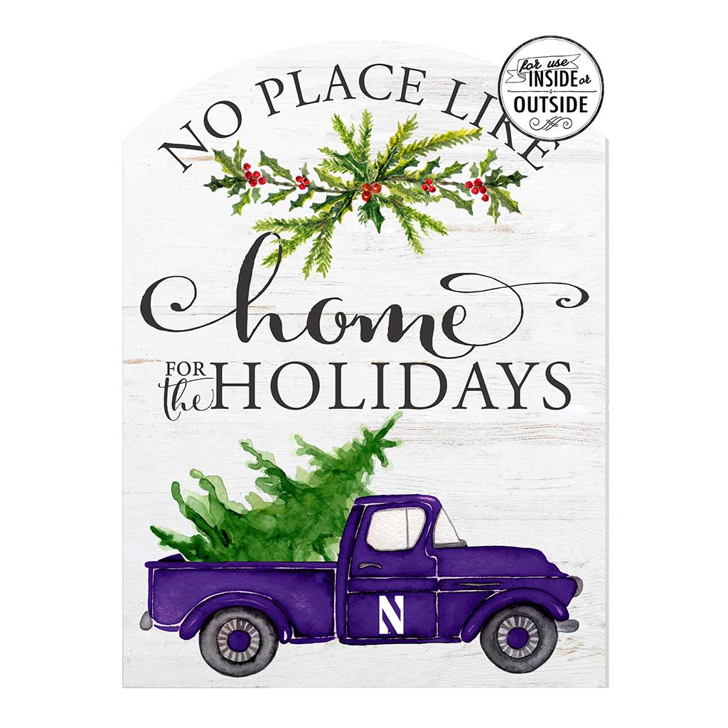 16x22 Home for Holidays Marquee Northwestern Wildcats