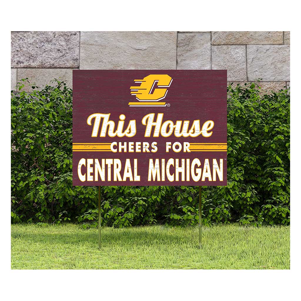 18x24 Lawn Sign Central Michigan Chippewas
