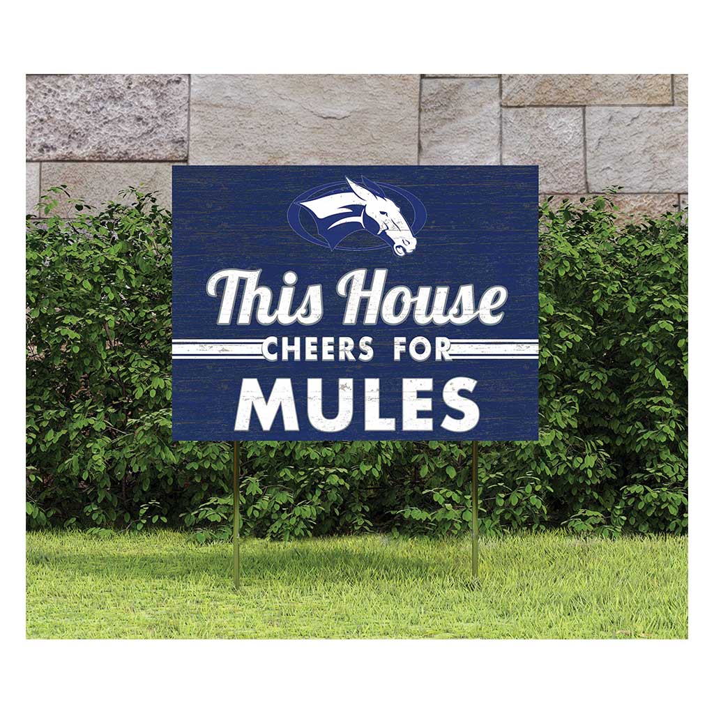 18x24 Lawn Sign Colby College White Mules