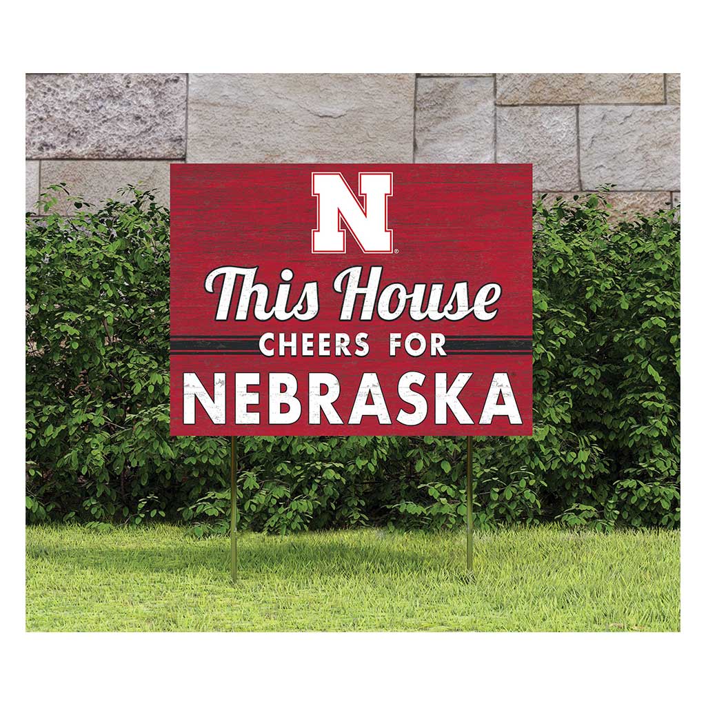 18x24 Lawn Sign Nebraska Cornhuskers