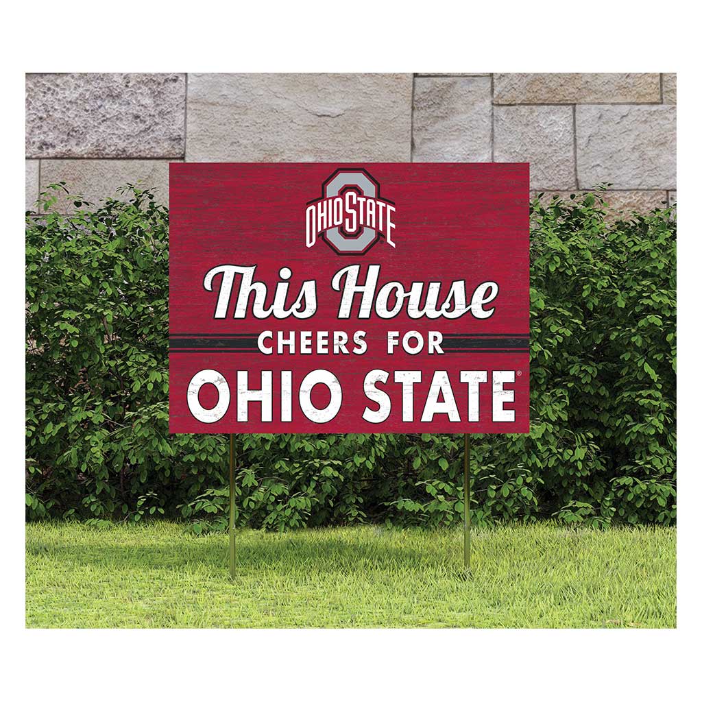 18x24 Lawn Sign Ohio State Buckeyes