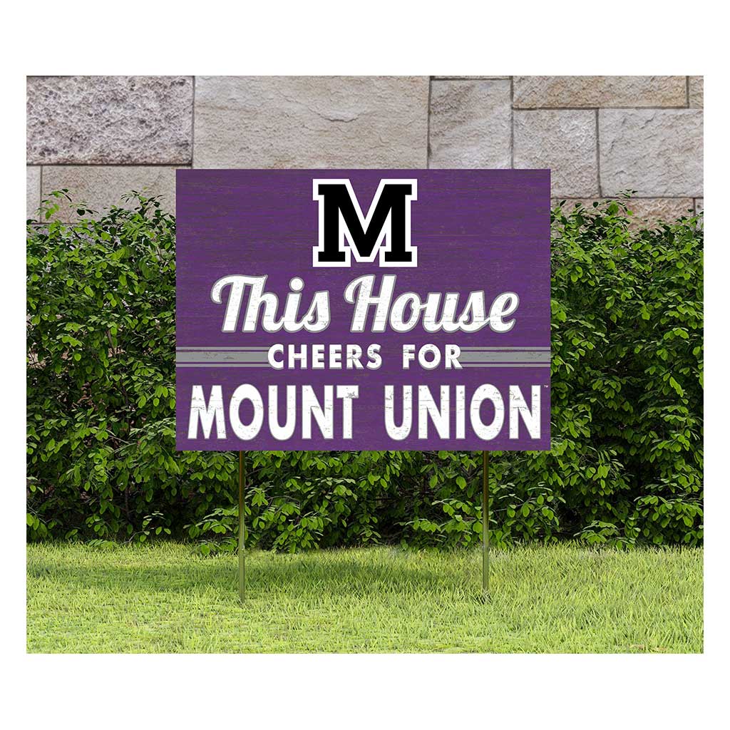 18x24 Lawn Sign University of Mount Union Raiders