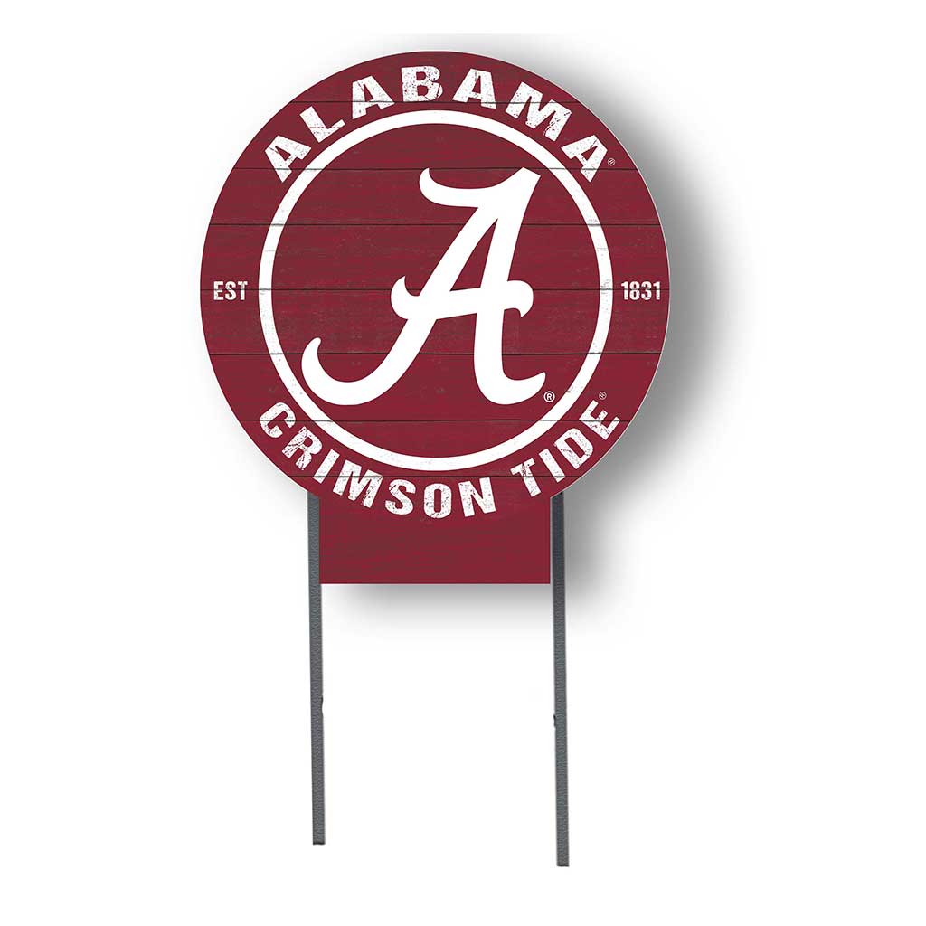 20x20 Circle Color Logo Lawn Sign Alabama Crimson Tide