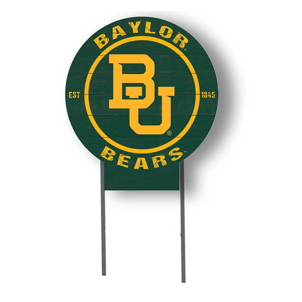 20x20 Circle Color Logo Lawn Sign Baylor Bears