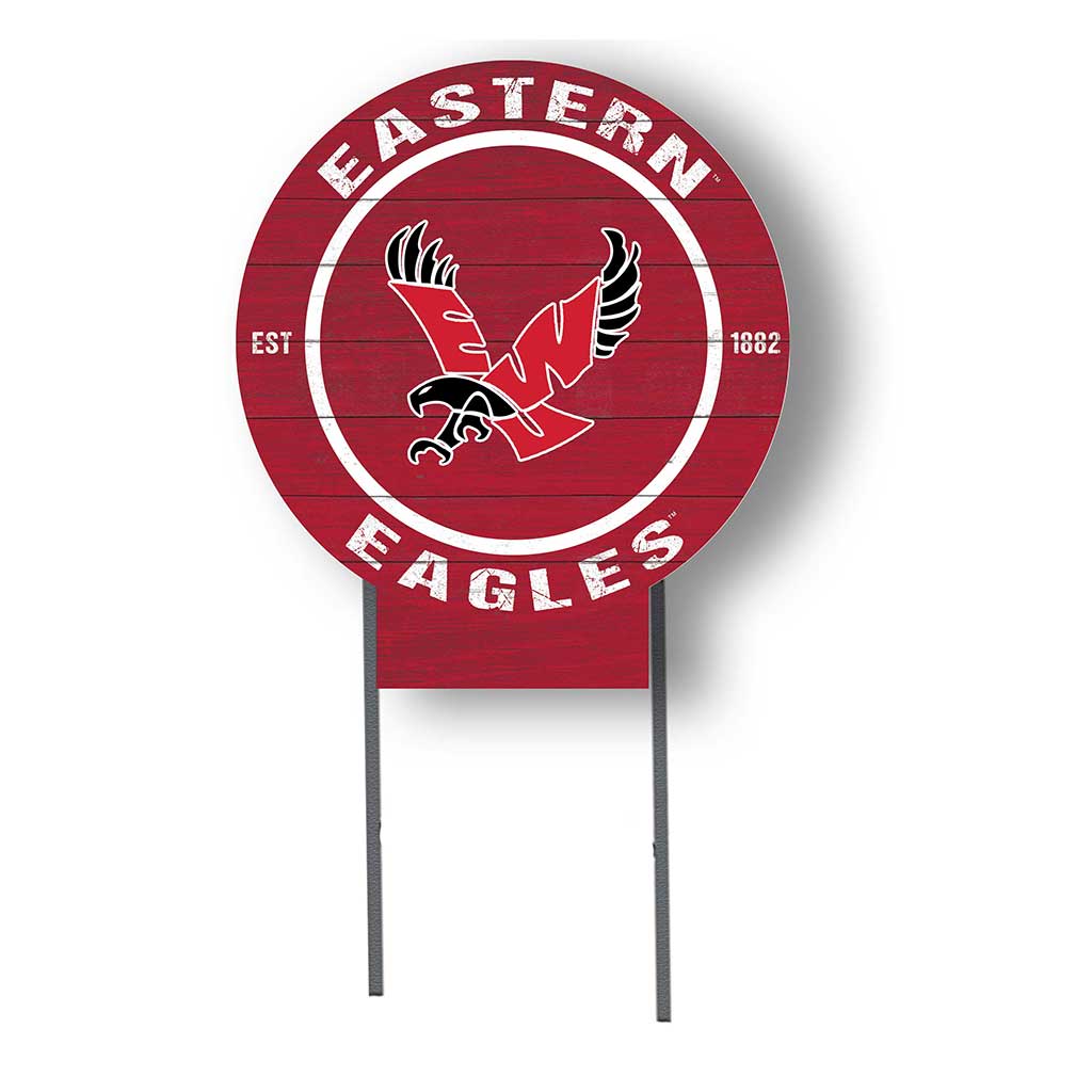 20x20 Circle Color Logo Lawn Sign Eastern Washington Eagles