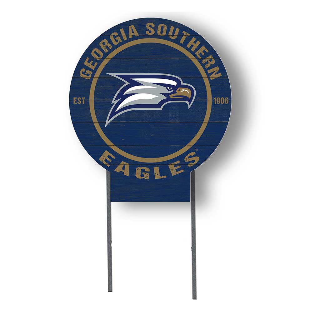 20x20 Circle Color Logo Lawn Sign Georgia Southern Eagles
