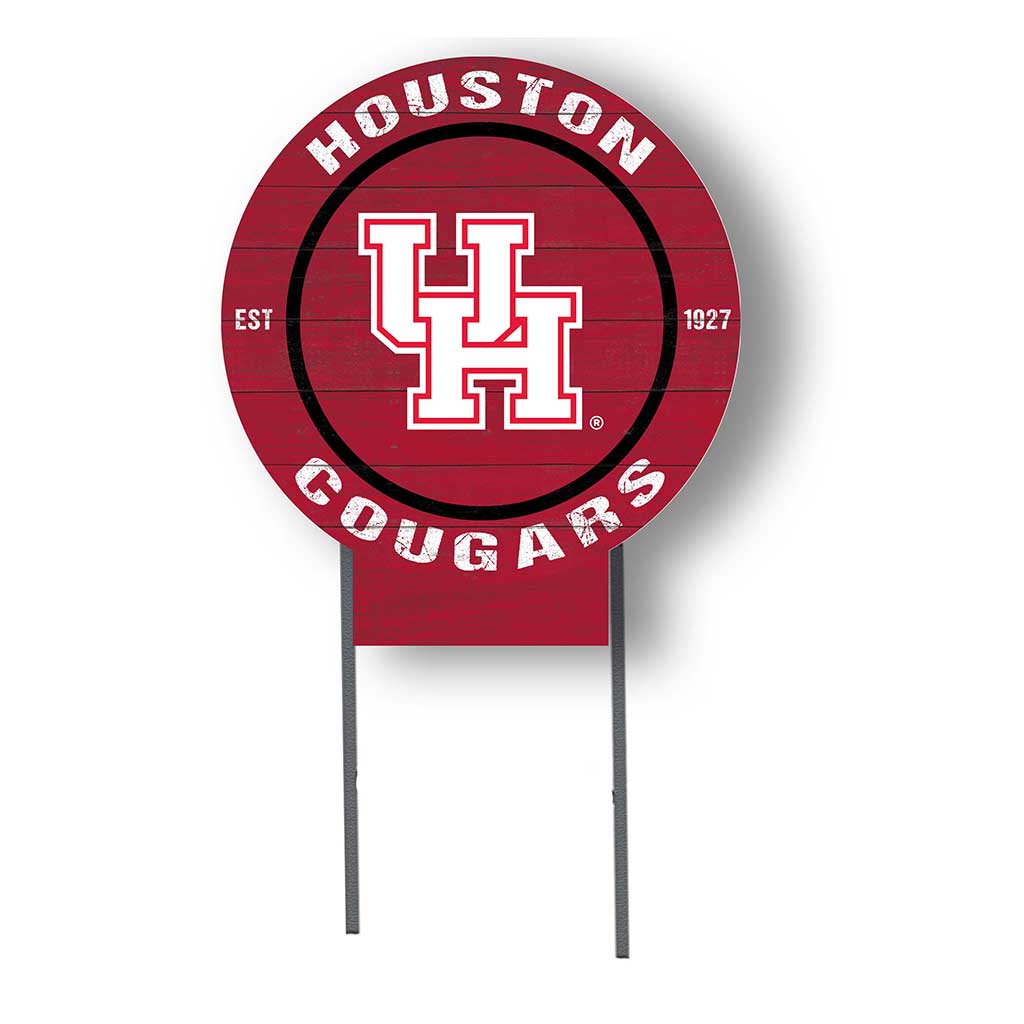 20x20 Circle Color Logo Lawn Sign Houston Cougars