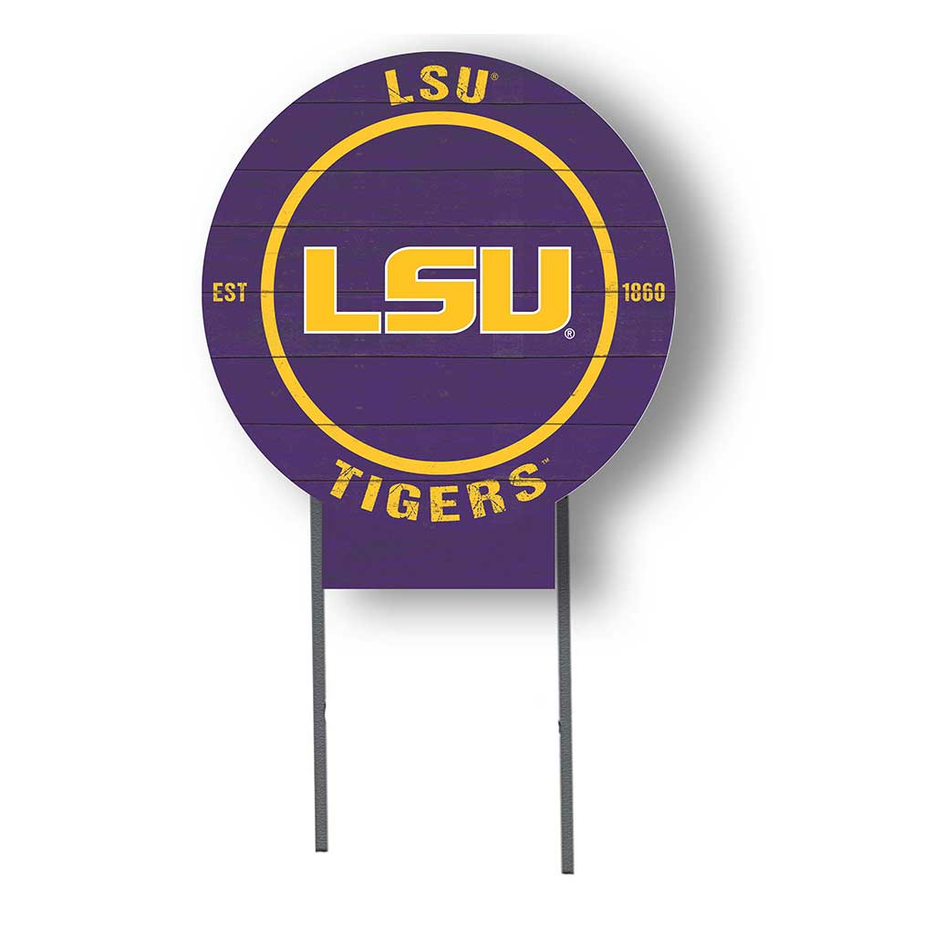 20x20 Circle Color Logo Lawn Sign LSU Fighting Tigers