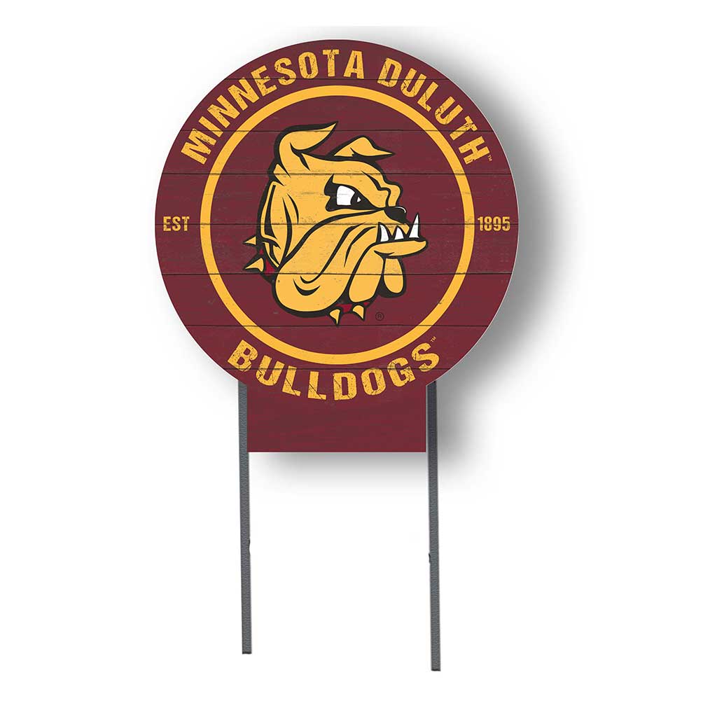 20x20 Circle Color Logo Lawn Sign Minnesota (Duluth) Bulldogs