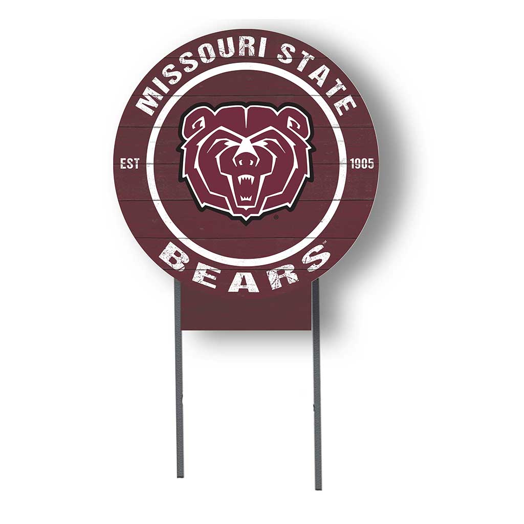 20x20 Circle Color Logo Lawn Sign Missouri State Bears