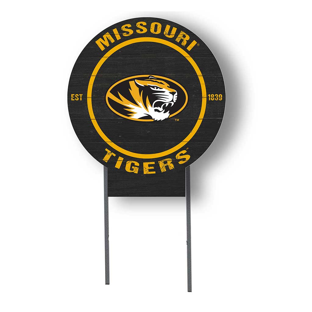 20x20 Circle Color Logo Lawn Sign Missouri Tigers