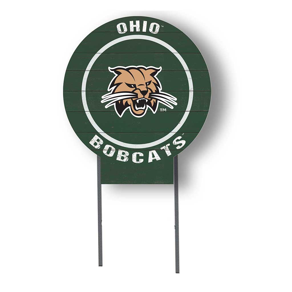 20x20 Circle Color Logo Lawn Sign Ohio Univ Bobcats