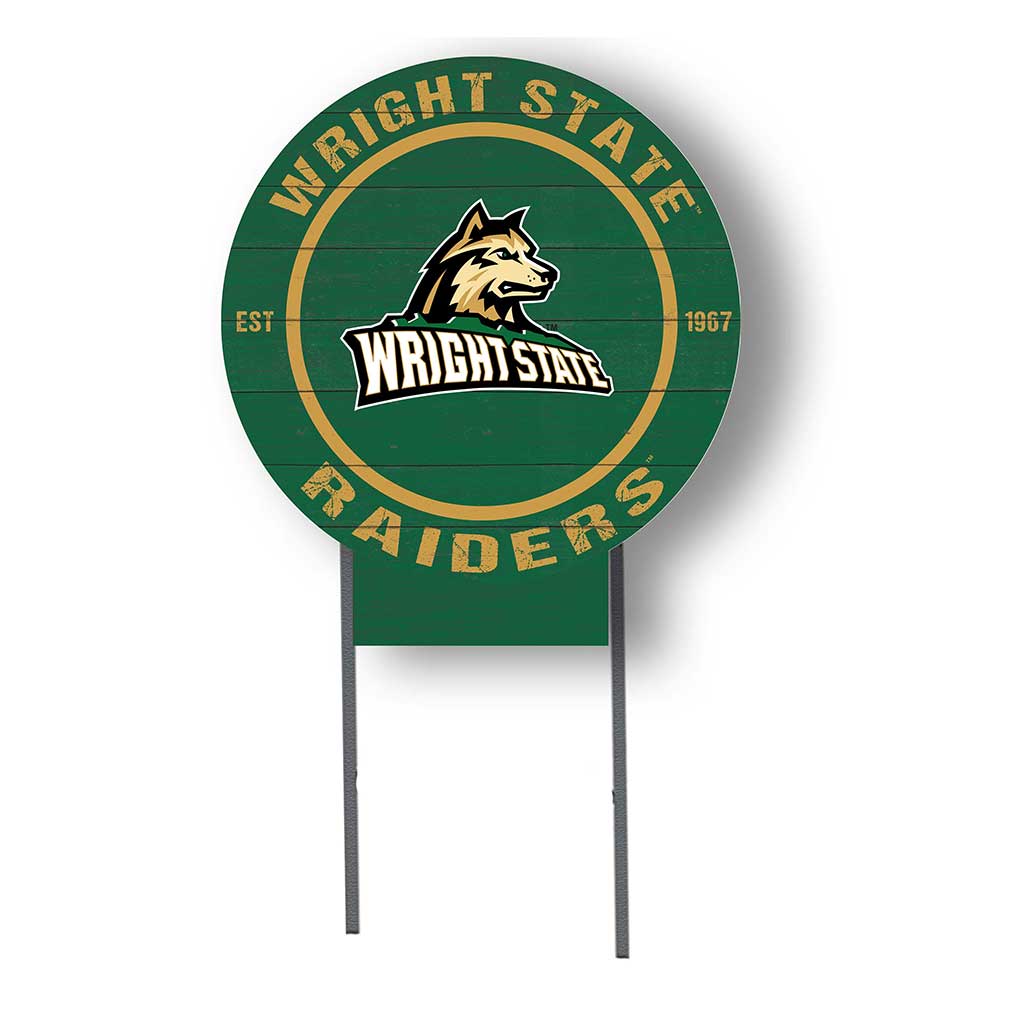 20x20 Circle Color Logo Lawn Sign Wright State University Raiders