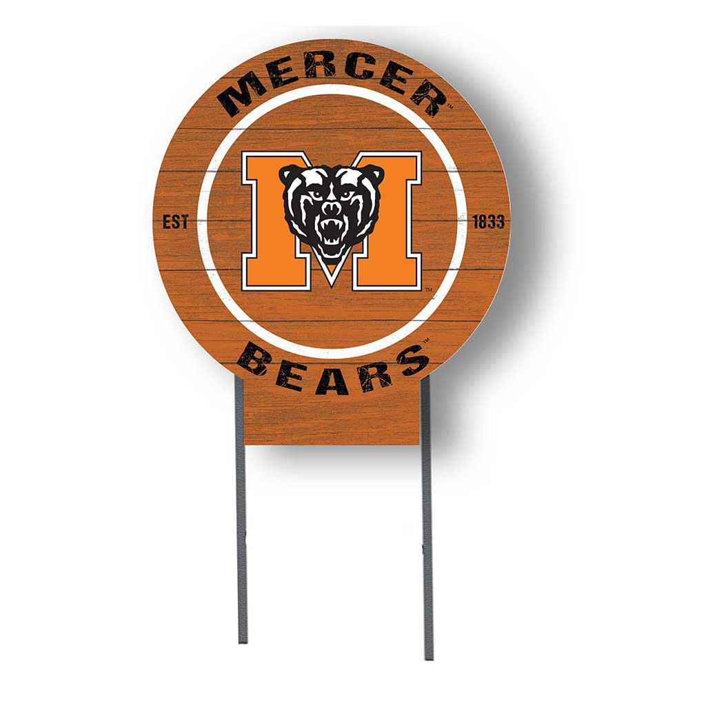20x20 Circle Color Logo Lawn Sign Mercer Bears
