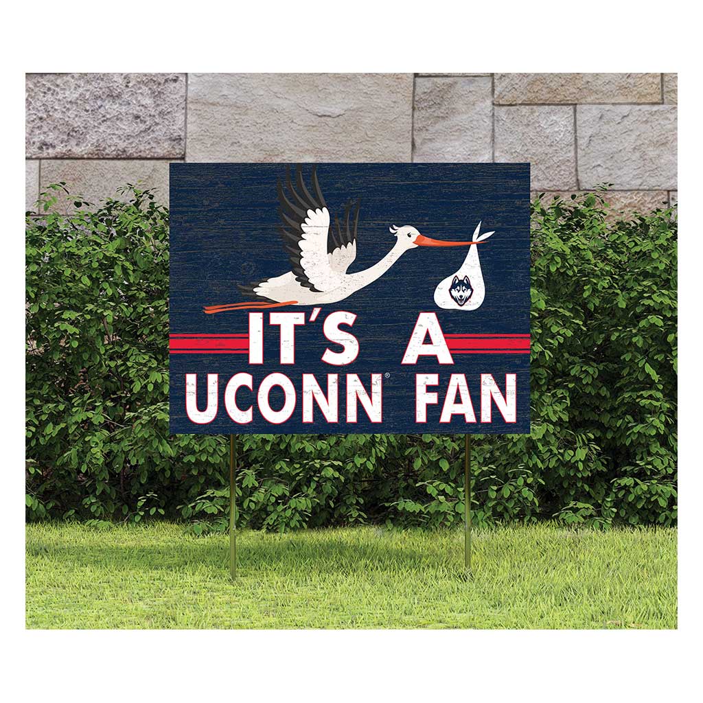18x24 Lawn Sign Stork Yard Sign It's A Connecticut Huskies