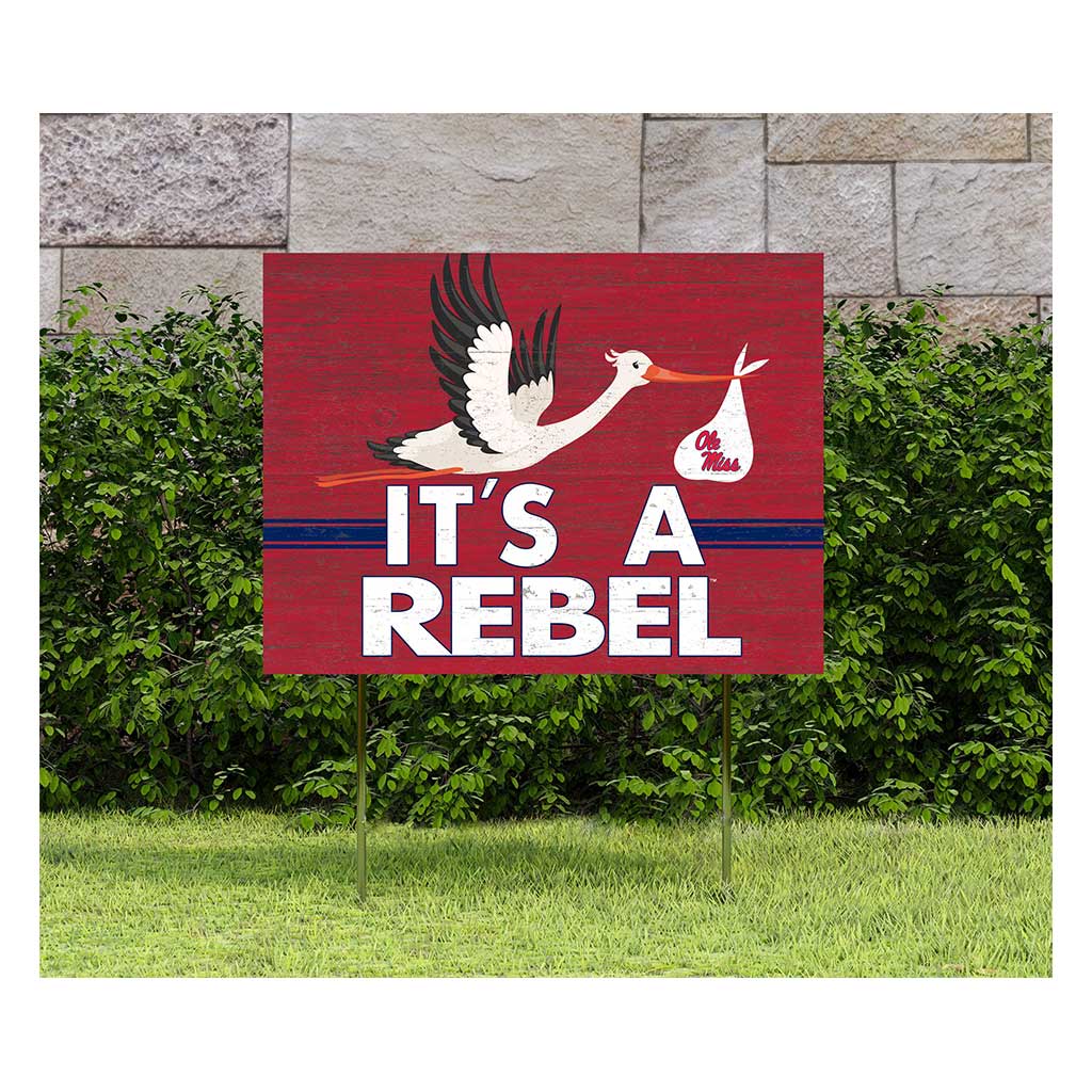 18x24 Lawn Sign Stork Yard Sign It's A Mississippi Rebels
