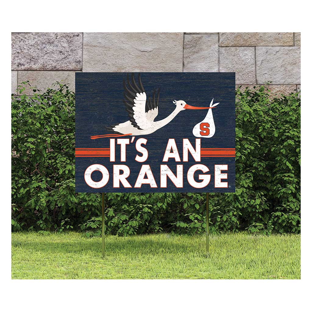 18x24 Lawn Sign Stork Yard Sign It's A Syracuse Orange