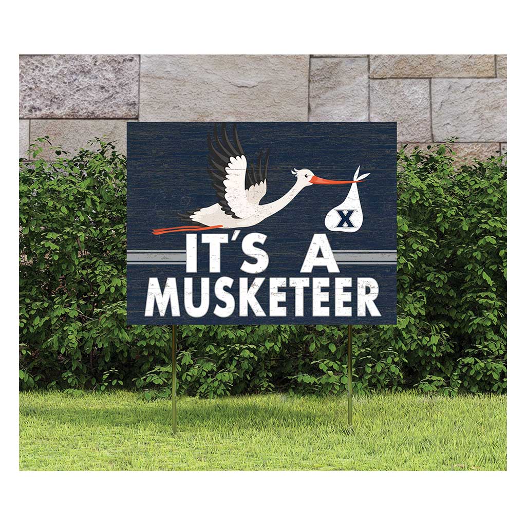 18x24 Lawn Sign Stork Yard Sign It's A Xavier Ohio Musketeers