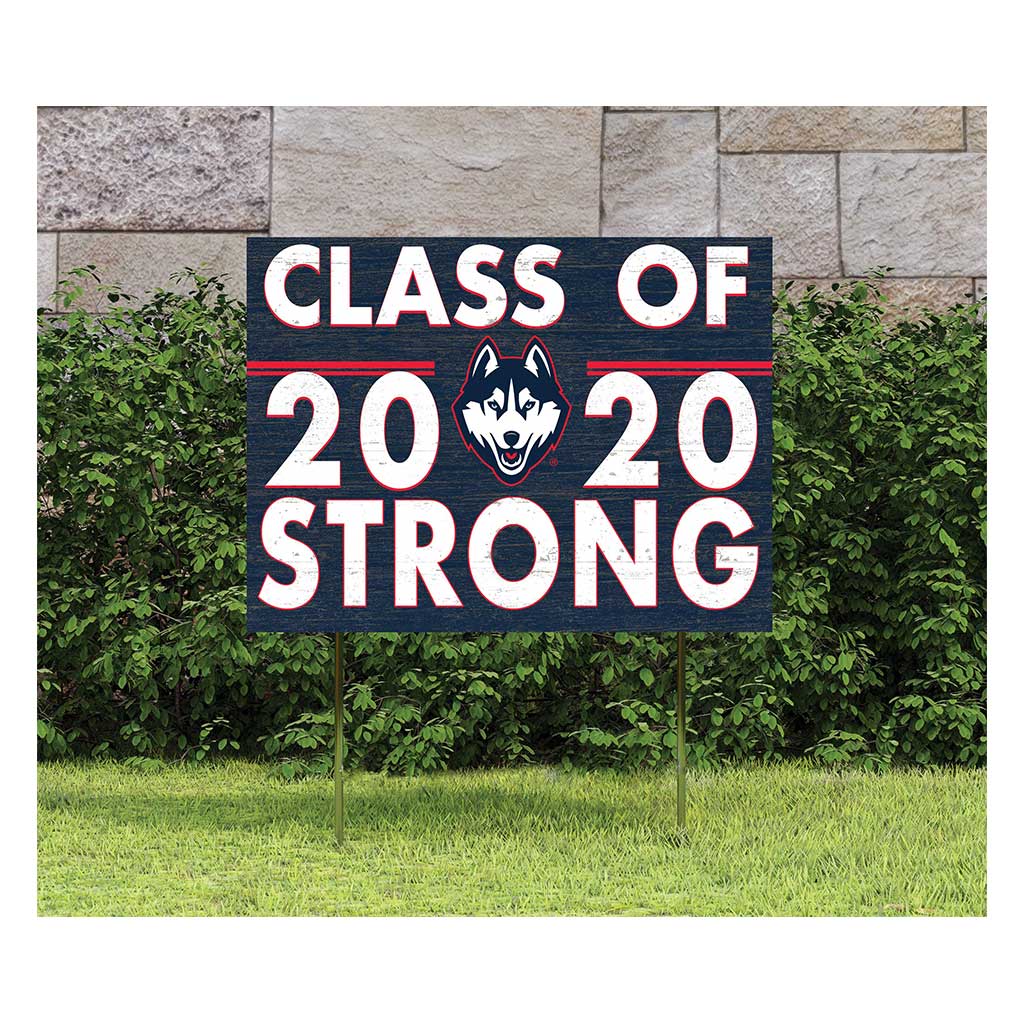 18x24 Lawn Sign Class of Team Strong Connecticut Huskies