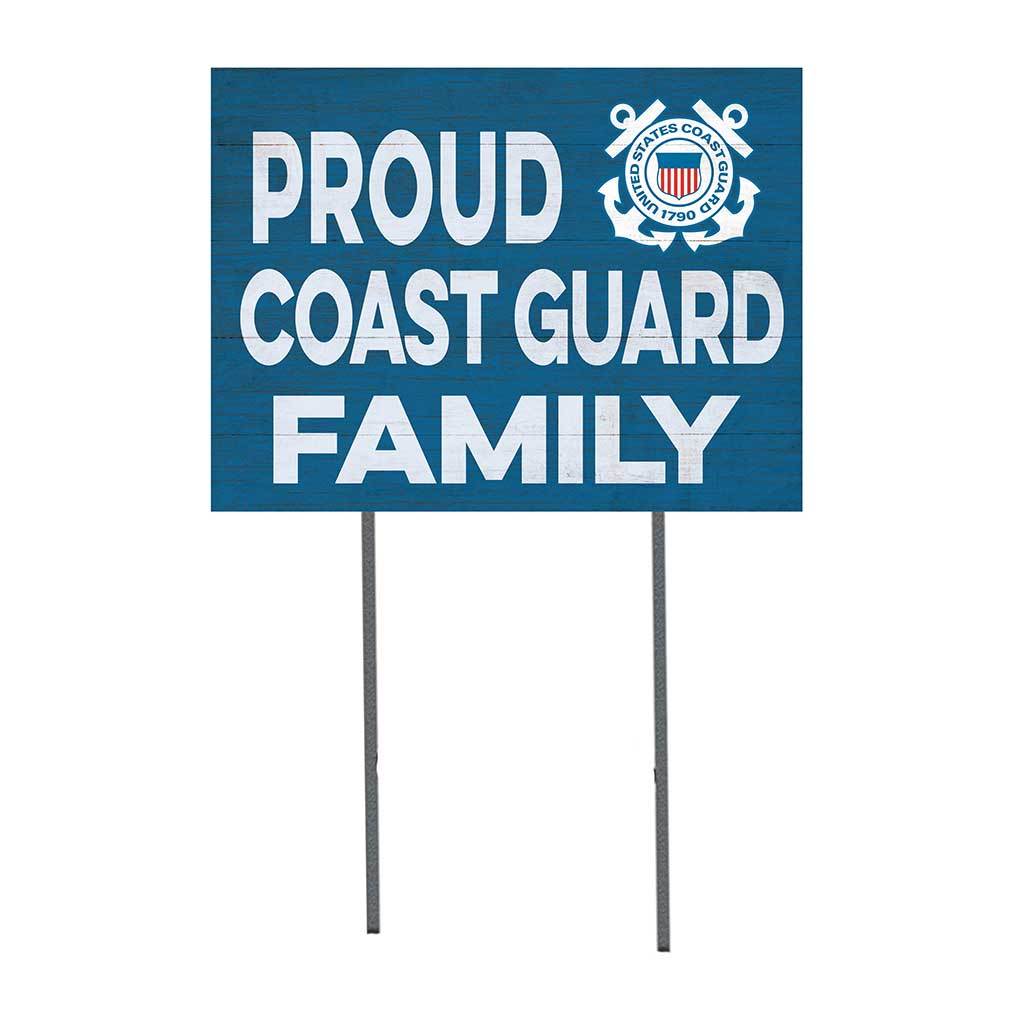 Proud Coast Guard Family Lawn Sign