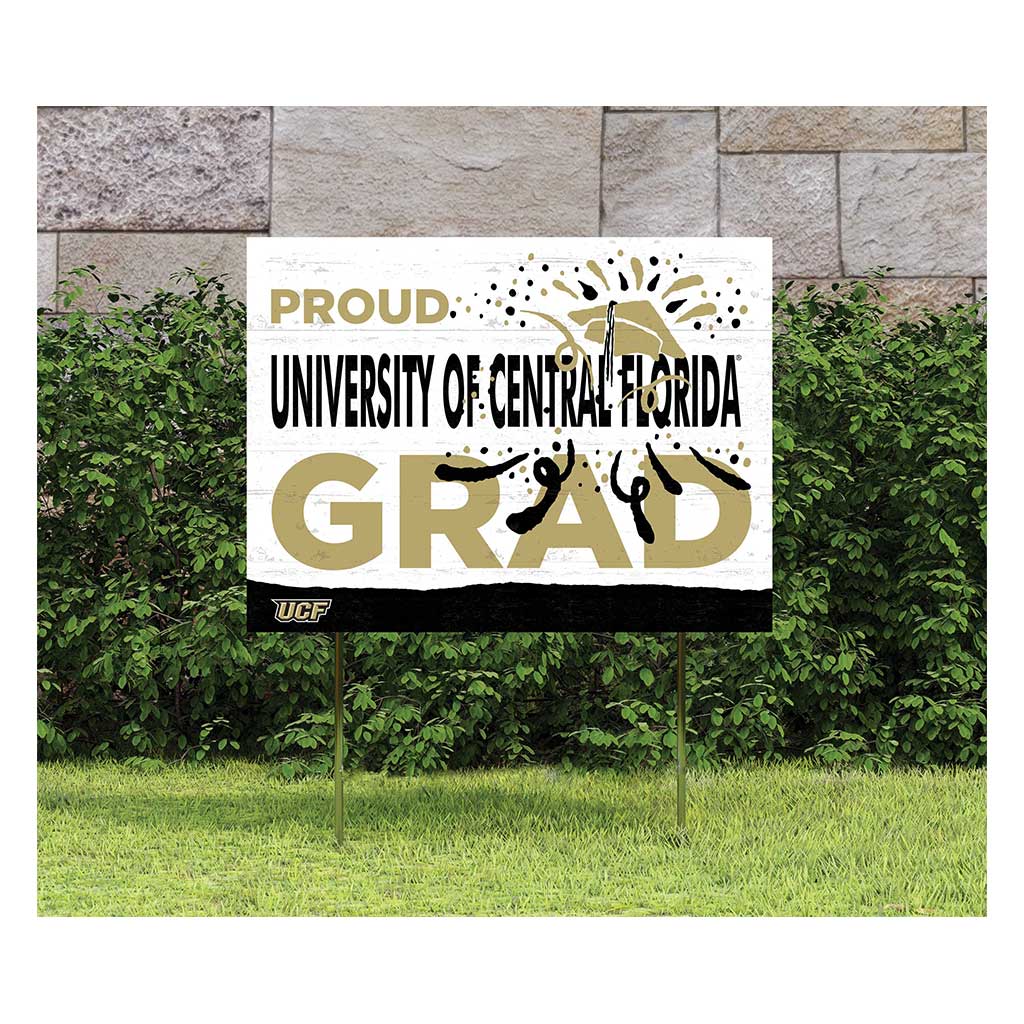 18x24 Lawn Sign Proud Grad With Logo Central Florida Knights