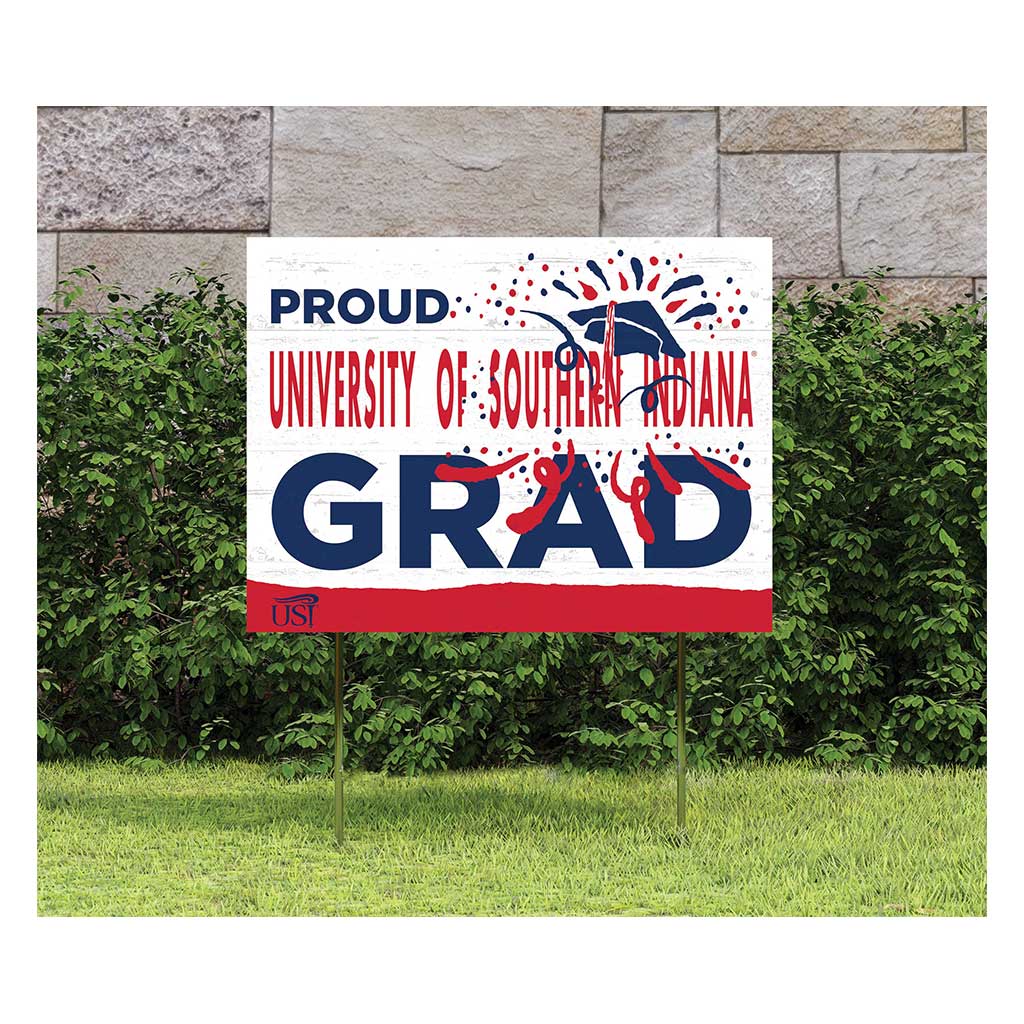 18x24 Lawn Sign Proud Grad With Logo Southern Indiana Screaming Eagles