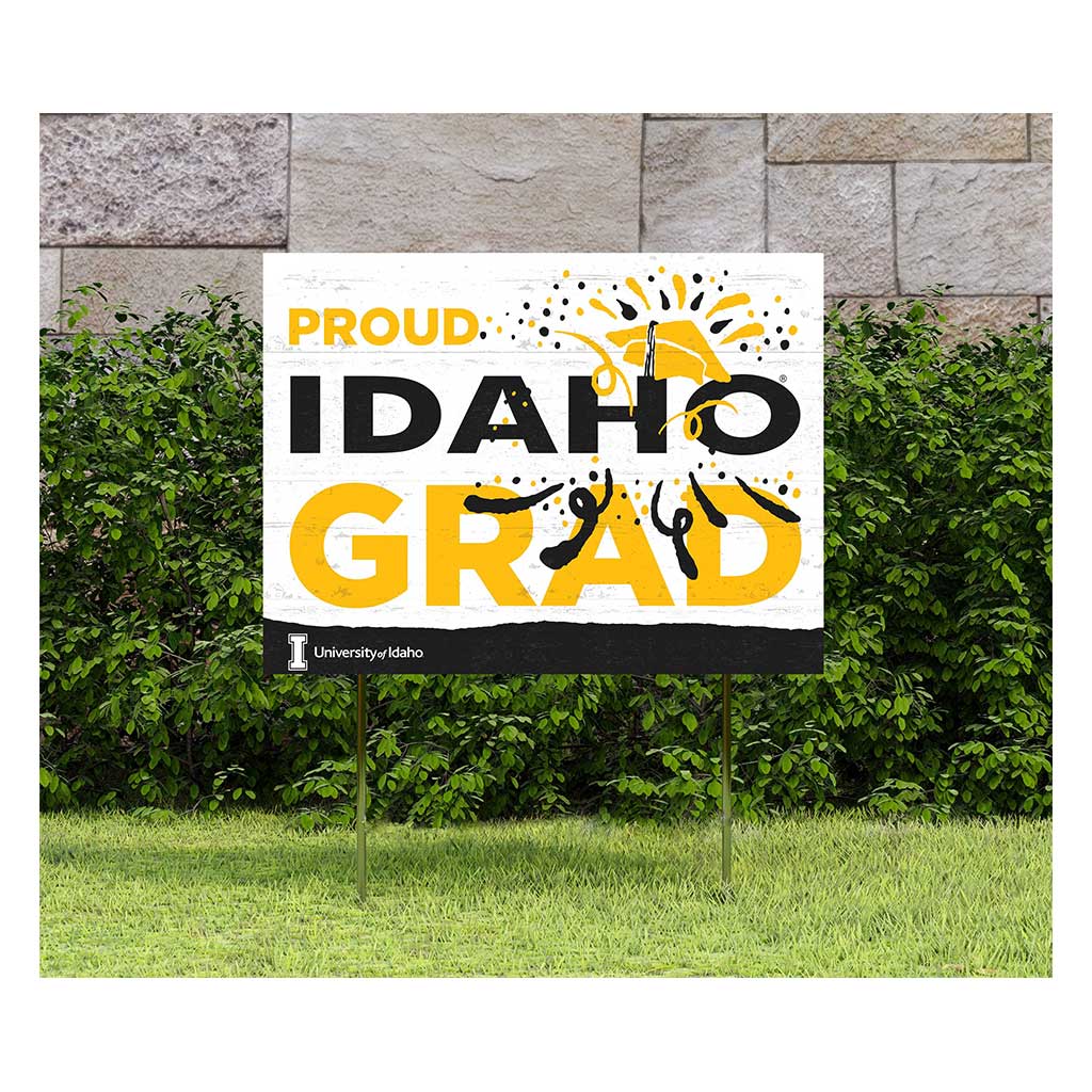 18x24 Lawn Sign Proud Grad With Logo Idaho Vandals