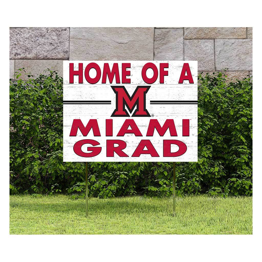 18x24 Lawn Sign Home of a "M" Grad - Miami of Ohio