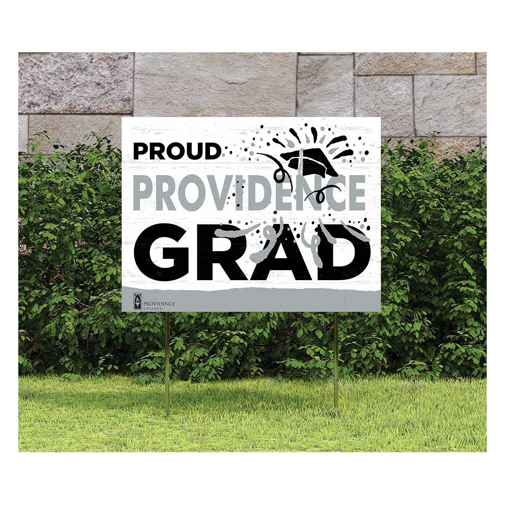 18x24 Lawn Sign Proud Grad With Logo Providence Friars