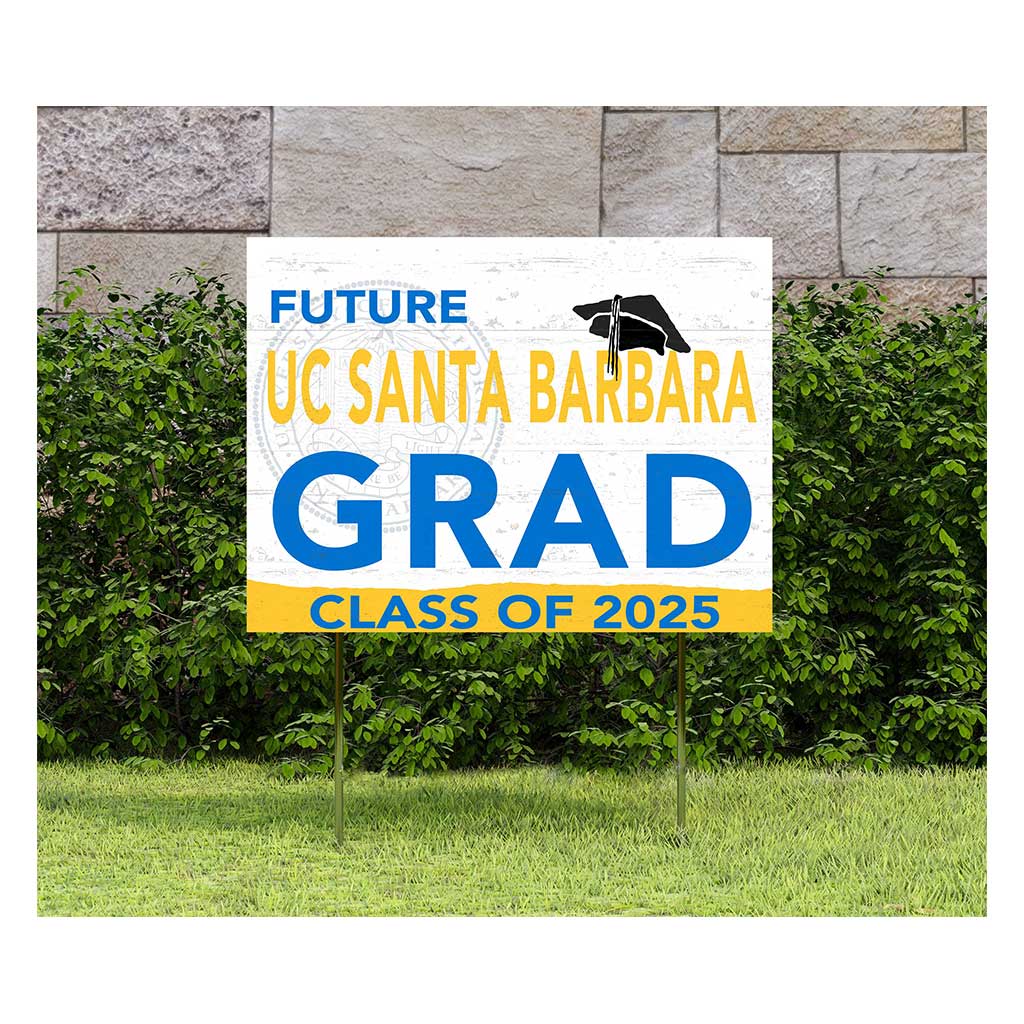 18x24 Lawn Sign Proud Grad With Logo University of California Santa Barbra Special
