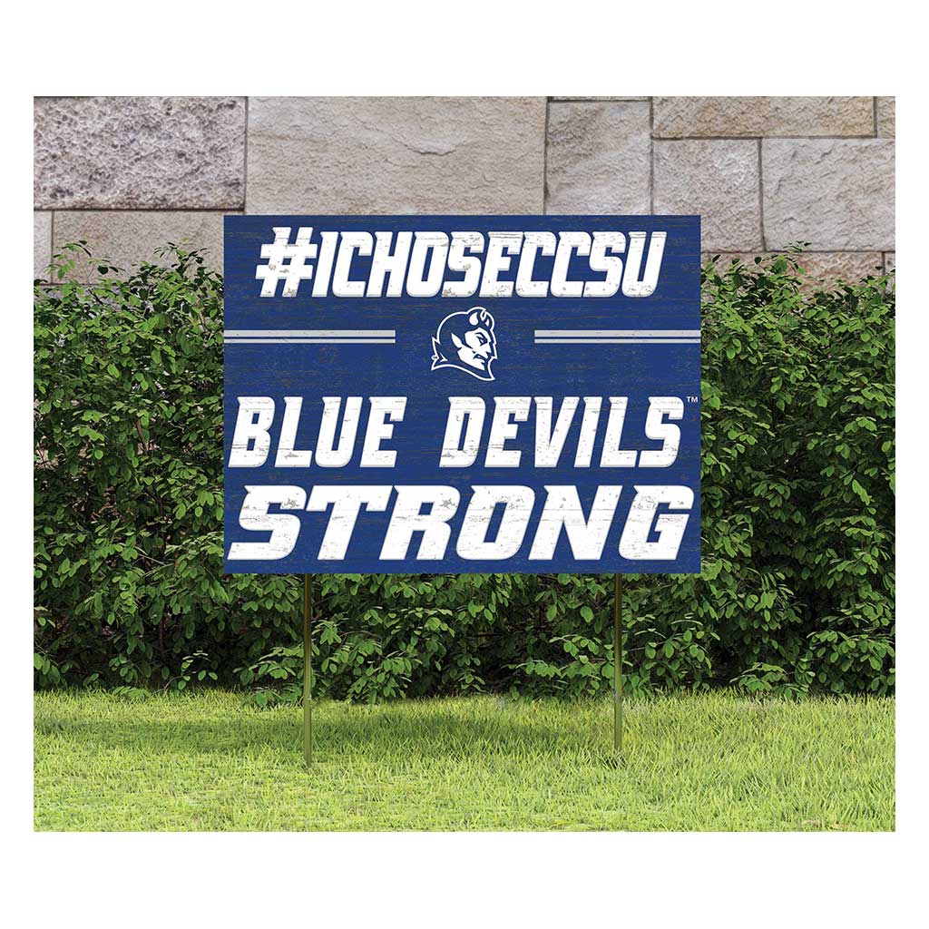 18x24 Lawn Sign I Chose Team Strong Central Connecticut State Blue Devils