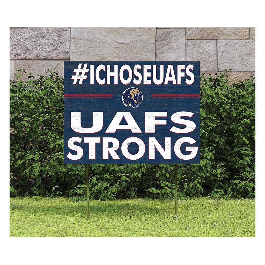 18x24 Lawn Sign I Chose Team Strong Arkansas Fort Smith LIONS