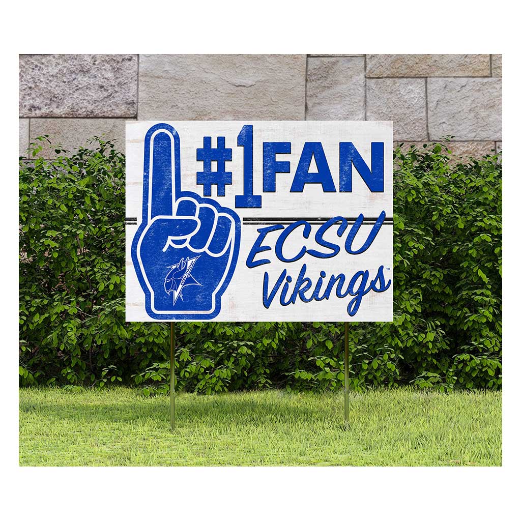 18x24 Lawn Sign #1 Fan Elizabeth City State Vikings