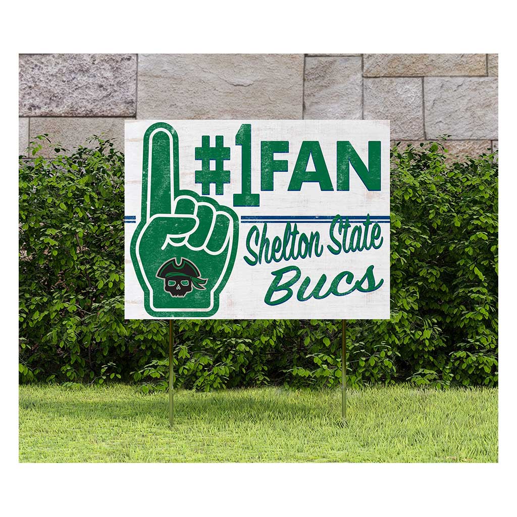 18x24 Lawn Sign #1 Fan Shelton State Community College Buccaneers