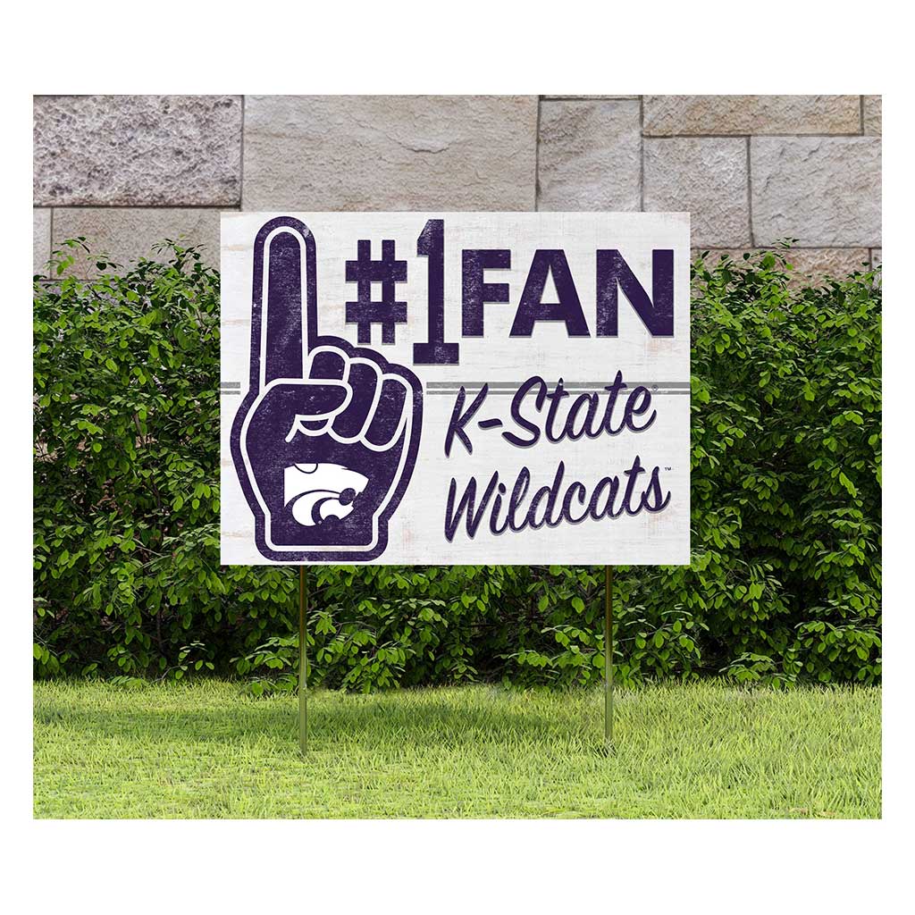 18x24 Lawn Sign #1 Fan Kansas State Wildcats