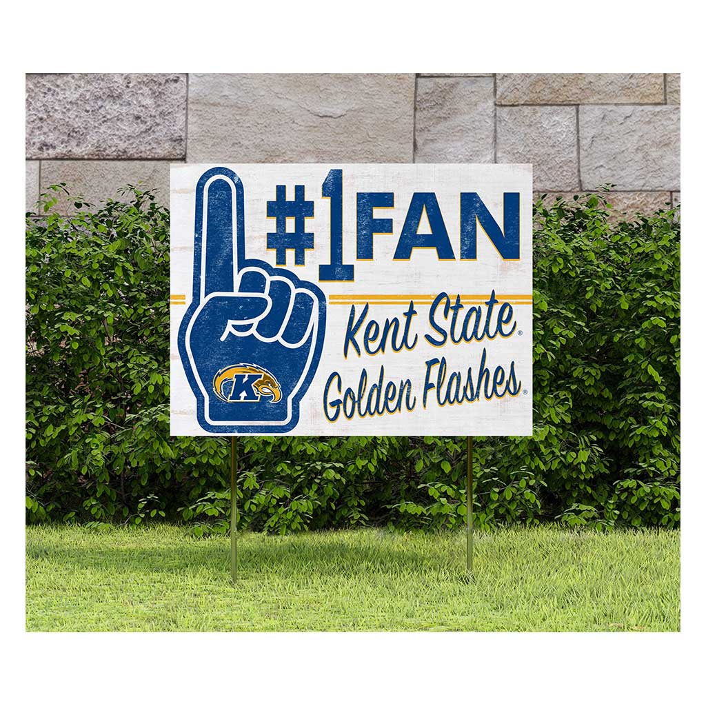 18x24 Lawn Sign #1 Fan Kent State Golden Flashes
