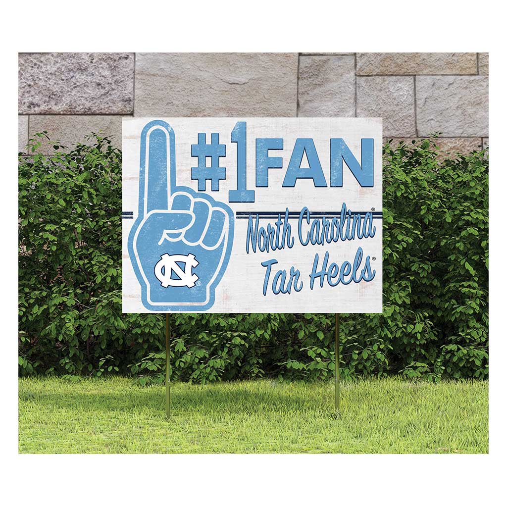 18x24 Lawn Sign #1 Fan North Carolina (Chapel Hill) Tar Heels