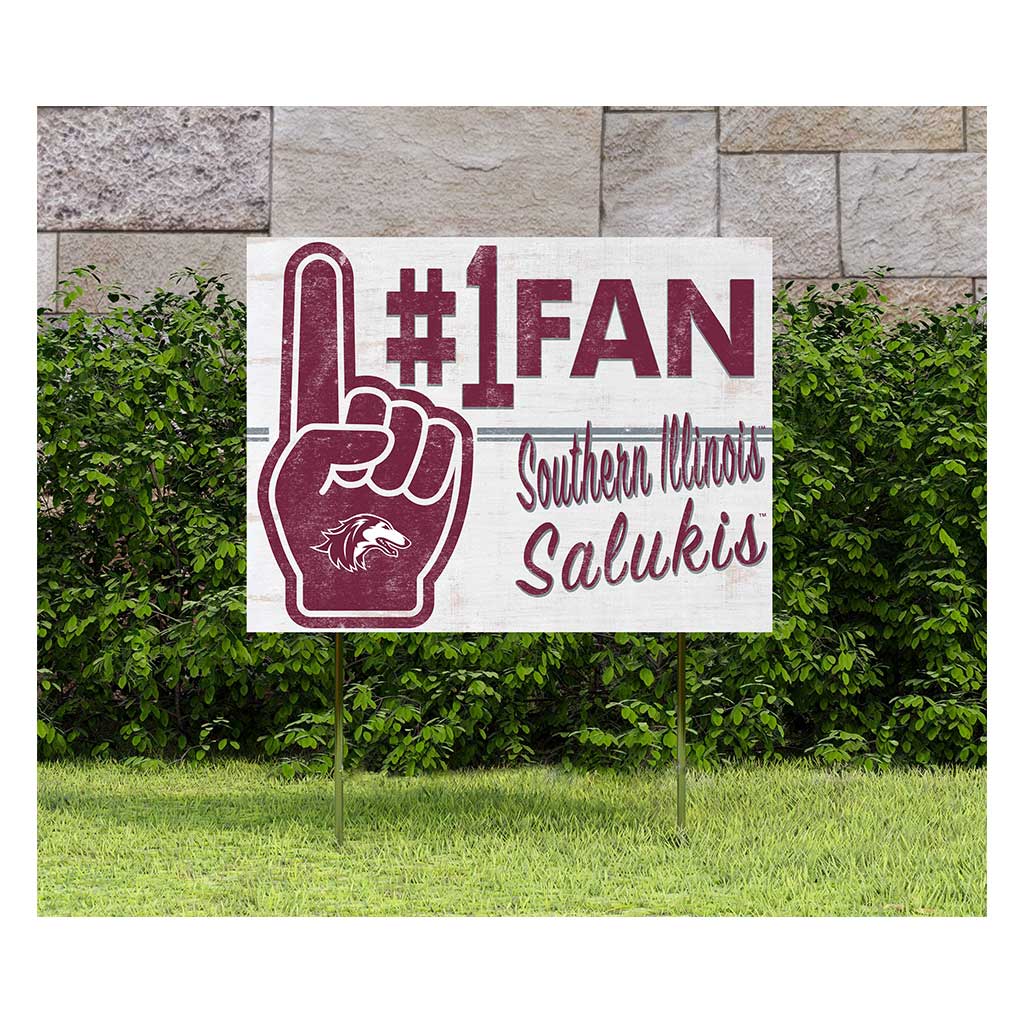 18x24 Lawn Sign #1 Fan Southern Illinois Salukis