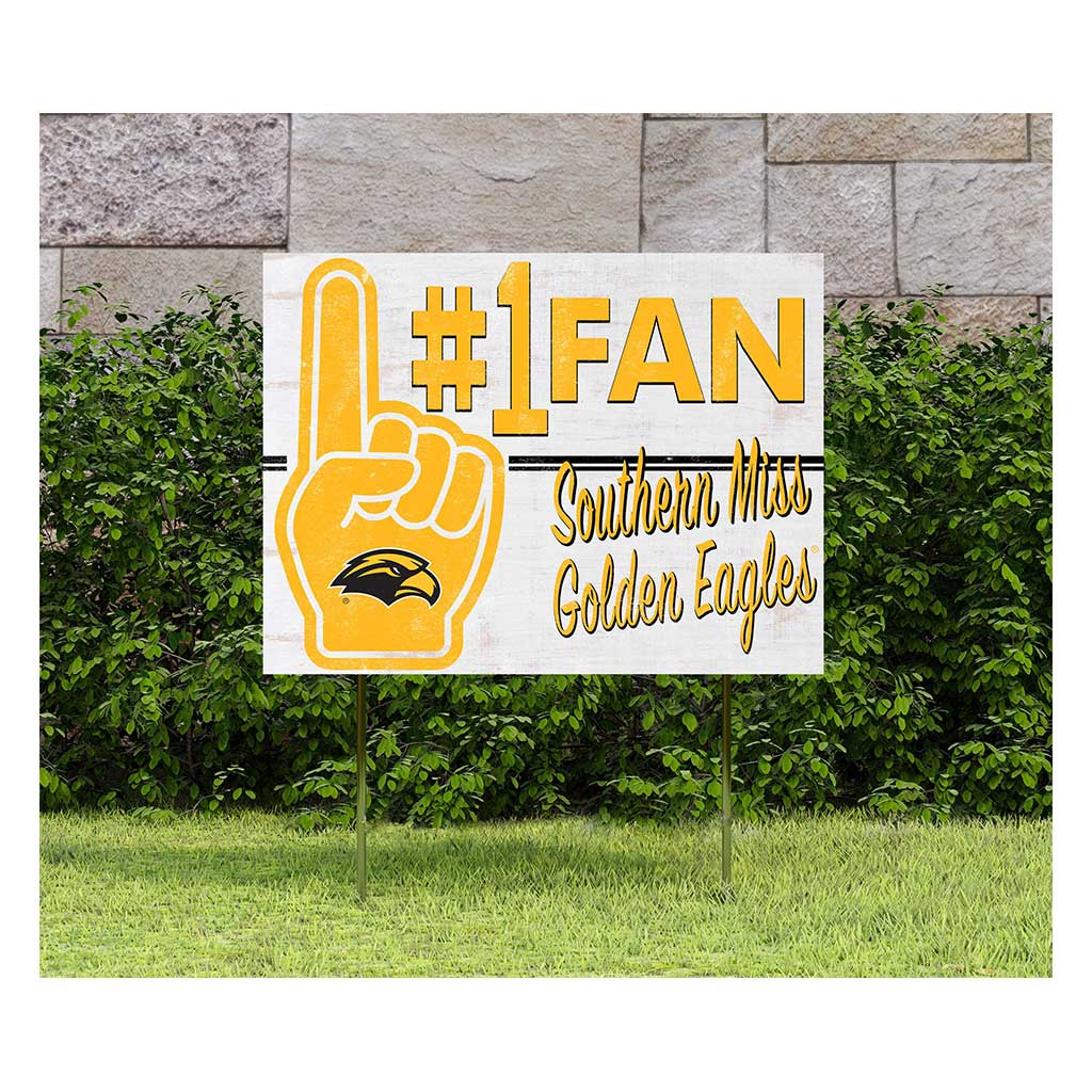 18x24 Lawn Sign #1 Fan Southern Mississippi Golden Eagles