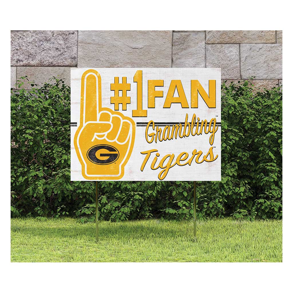 18x24 Lawn Sign #1 Fan Grambling State Tigers