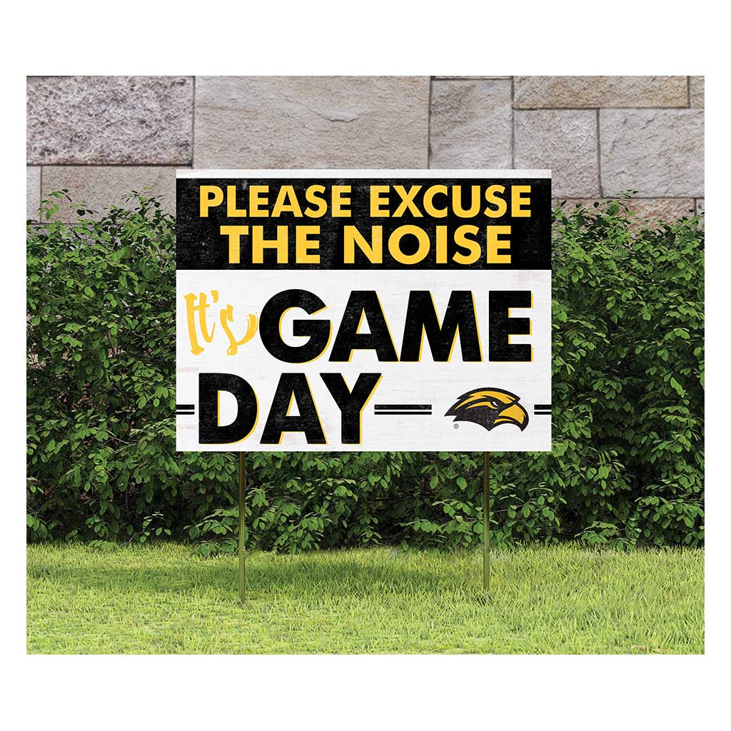 18x24 Lawn Sign Excuse the Noise Southern Mississippi Golden Eagles