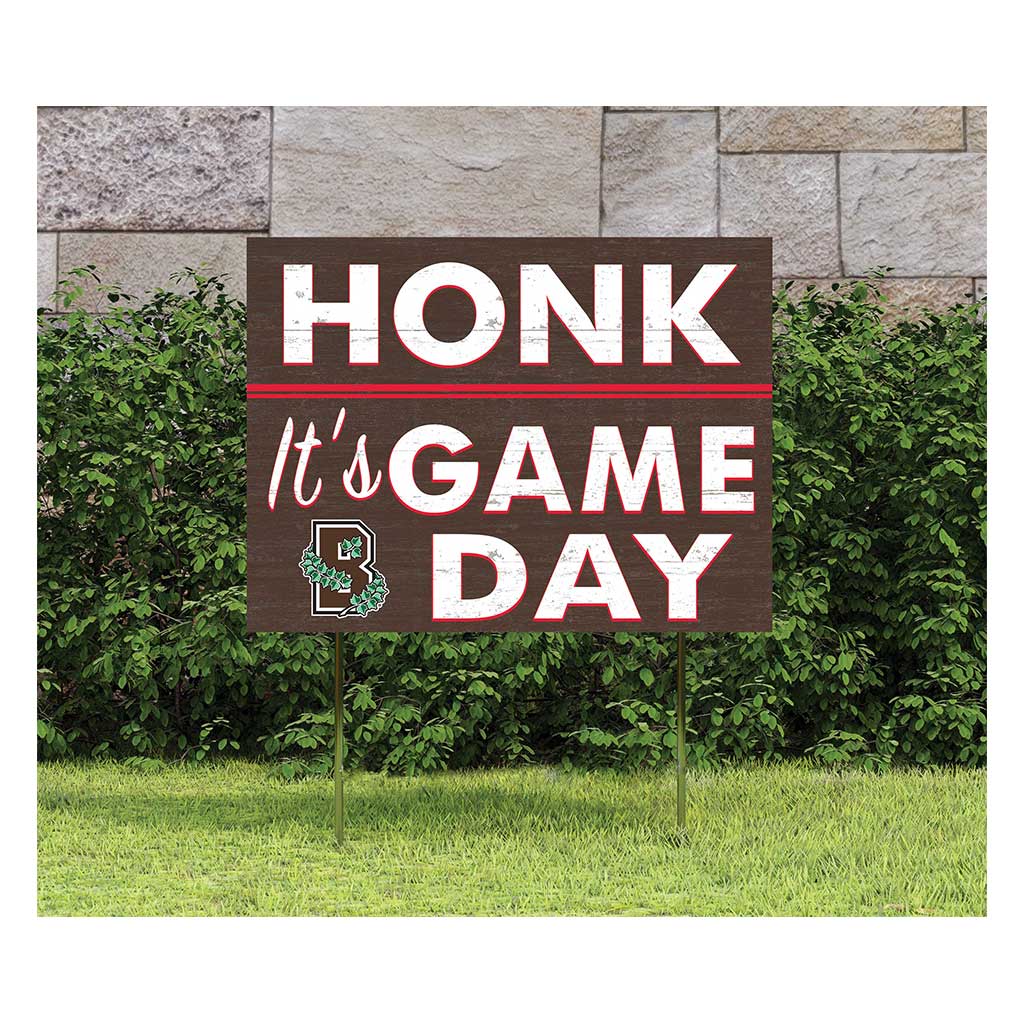 18x24 Lawn Sign Honk Game Day Brown Bears
