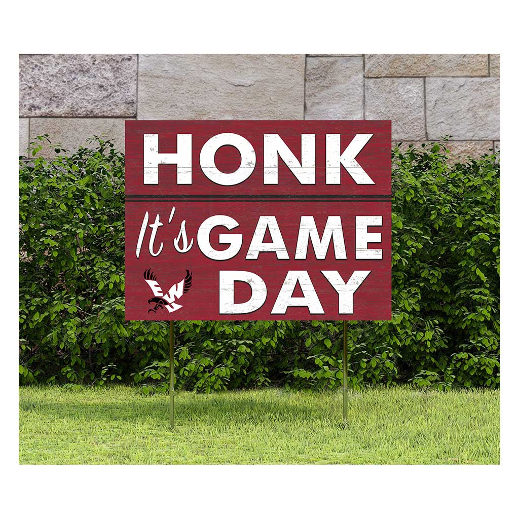 18x24 Lawn Sign Honk Game Day Eastern Washington Eagles