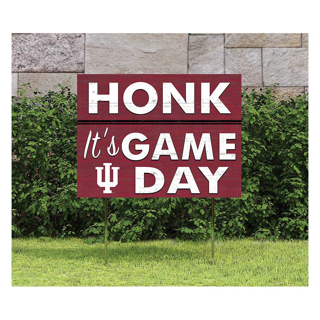 18x24 Lawn Sign Honk Game Day Indiana Hoosiers