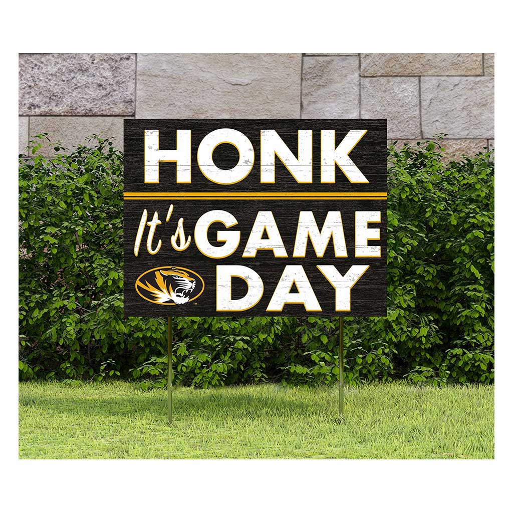 18x24 Lawn Sign Honk Game Day Missouri Tigers